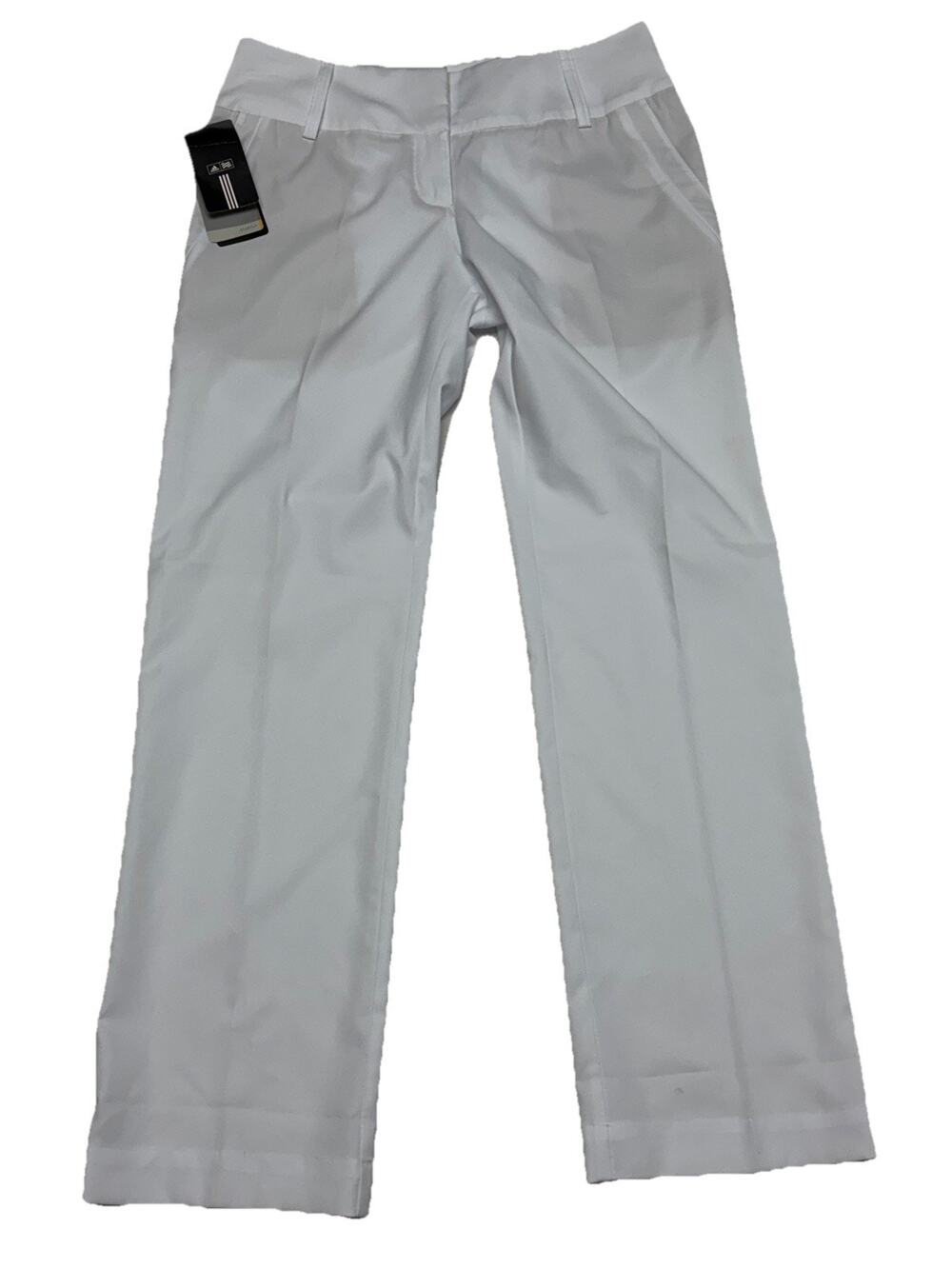 Adidas Golf Pants Womens Size 6 White Pockets Lightweight NWT!